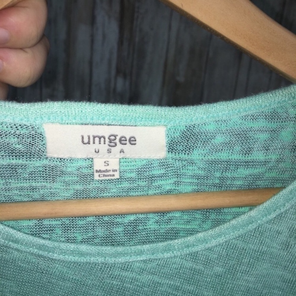 Umgee Mint Lace Blouse - Picture 4 of 4